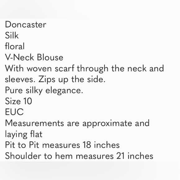 Doncaster Silk Blouse-size 10 - Picture 10 of 10